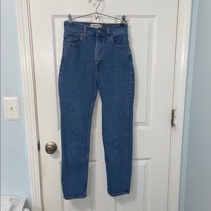 Abercrombie & Fitch Women's Ankle Straight Ultra High Rise Jeans